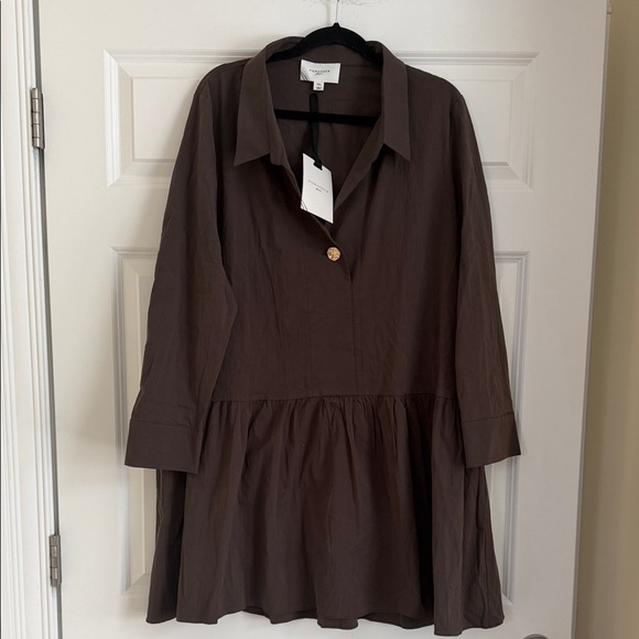 Pomendar Place Cocoa Brown Cleai Dress - Picture 2 of 8